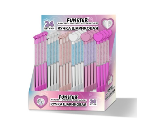 Ручка поворотная с топпером шариковая FUNSTER 