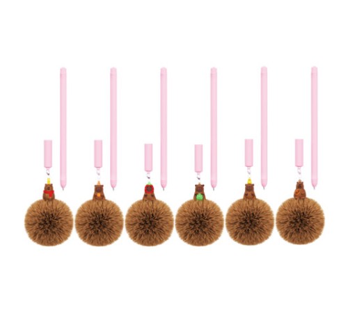 Ручка с пушистой подвеской шариковая FUNSTER 