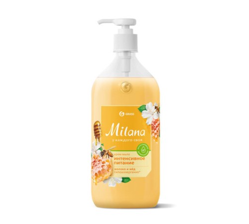 Мыло-крем жидкое гипоаллергенное 1л GRASS MILANA 