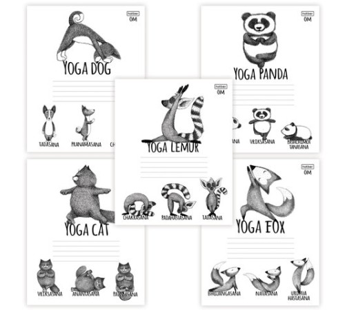 Тетрадь 24 л., HATBER, клетка, обложка картон, 