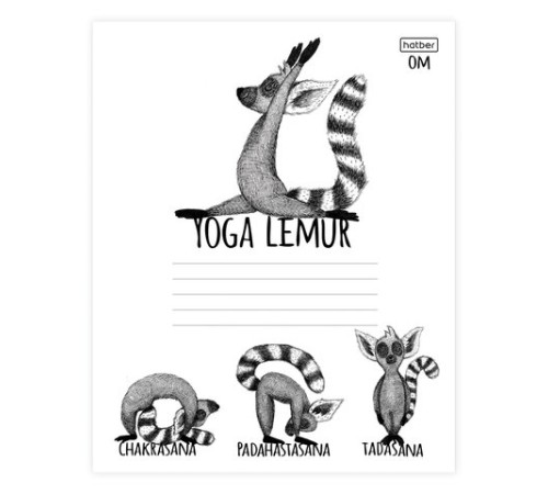 Тетрадь 24 л., HATBER, клетка, обложка картон, 