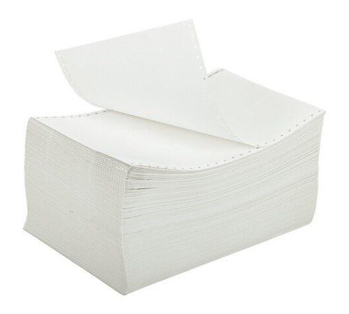 Бумага с неотрывной перфорацией, 210х305 мм (12