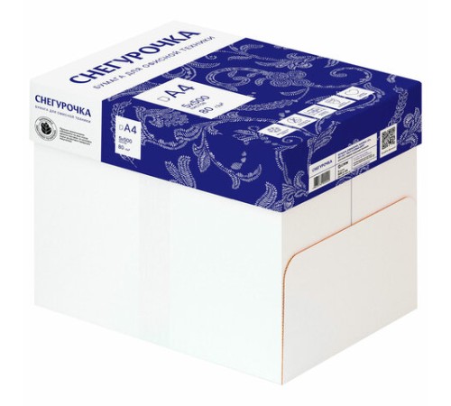 Бумага офисная А4, 80 г/м2, 500 л., марка С, СНЕГУРОЧКА, Россия, 146% (CIE)