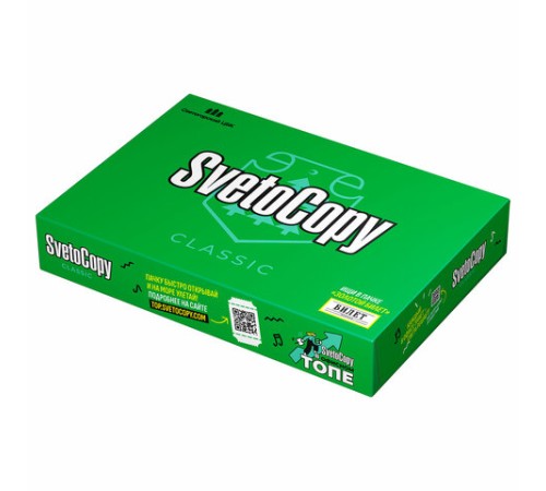 Бумага офисная А4, 80 г/м2, 500 л., марка С, SVETOCOPY CLASSIC, Россия, 146% (CIE)