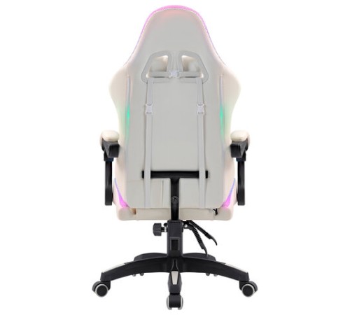 Кресло компьютерное DEFENDER "Energy", 2 подушки, RGB-подсветка, экокожа, белое, 64557 Кресло компьютерное DEFENDER "Energy", 2 подушки, RGB-подсветка, экокожа, белое, 64557
