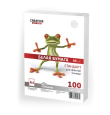 Бумага офисная А4, 80 г/м2, 100 л., СТУДЕНЧЕСКАЯ, CREATIVE, Россия, 146% (CIE), БС 100