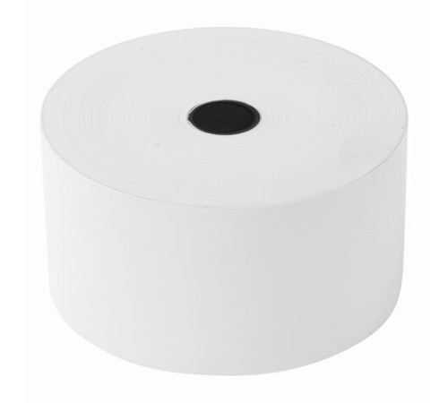 Чековая лента ТЕРМОБУМАГА 80 мм (диаметр 150 мм, длина 244 м, втулка 26 мм) слой наружу, BRAUBERG, 110560