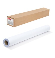 Бумага широкоформатная рулон для плоттера, 914 мм х 30 м х втулка 50,8 мм, 120 г/м2, белизна CIE 146%, BRAUBERG, 110622