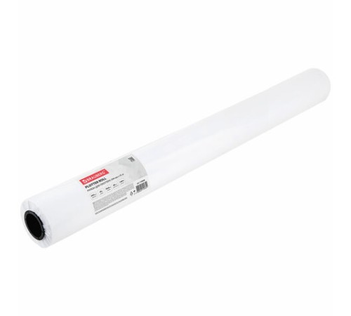 Бумага широкоформатная рулон для плоттера, 594 мм х 45 м х втулка 50,8 мм, 80 г/м2, белизна CIE 146%, BRAUBERG, 110626