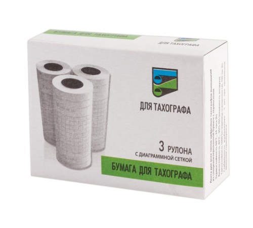 Рулоны для тахографа, ТЕРМОБУМАГА, 57 мм (диаметр 25 мм, длина 8 м), КОМПЛЕКТ 3 шт., 110878