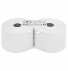 Чековая лента ТЕРМОБУМАГА 80 мм (диаметр 120 мм, длина 150 м, втулка 26 мм), слой наружу, КОМПЛЕКТ 2 шт., AKZENT, 52366