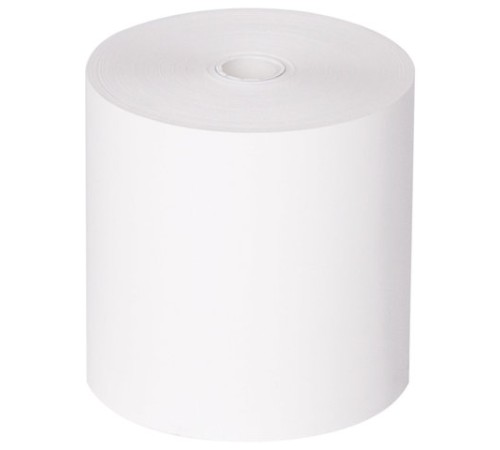 Чековая лента ТЕРМОБУМАГА 80 мм (диаметр 78 мм, длина 80 м, втулка 12 мм) КОМПЛЕКТ 6 шт., BRAUBERG, 110895