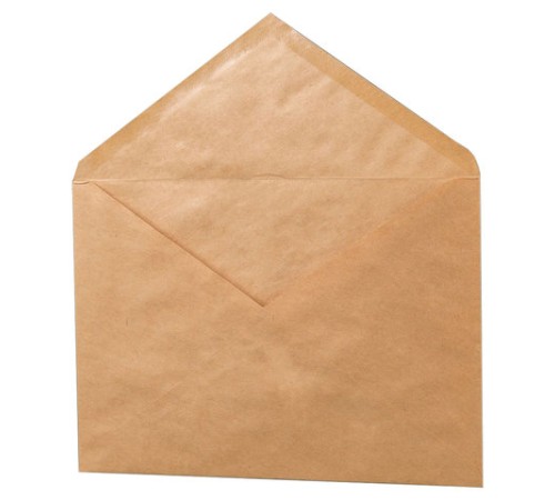 Конверты С5 (162х229 мм) КРАФТ, клей, 90 г/м2, КОМПЛЕКТ 1000 шт., треугольный клапан, 76423