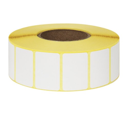 Этикетки термотрансферные, ПОЛУГЛЯНЕЦ, 30х20 мм, 2000 этикеток в ролике, 111971