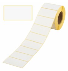 Этикетки термотрансферные, ПОЛУГЛЯНЕЦ, 58х30 мм, 900 этикеток в ролике, 111973