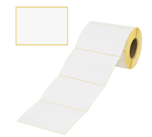 Этикетки термотрансферные, ПОЛУГЛЯНЕЦ, 100х72 мм, 500 этикеток в ролике, 111977