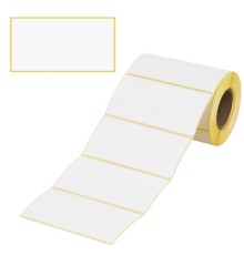 Этикетки термотрансферные, ПОЛУГЛЯНЕЦ, 100х50 мм, 500 этикеток в ролике, 111978