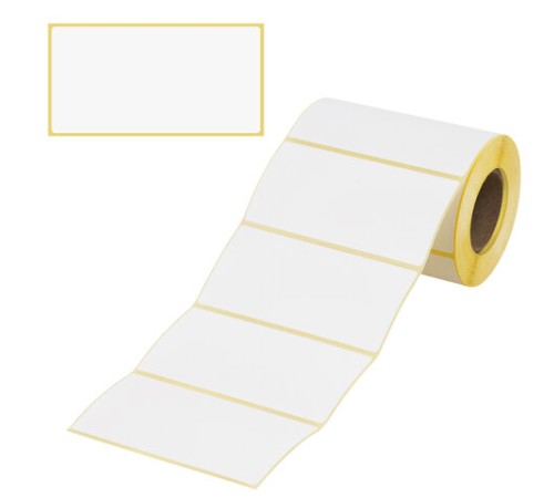 Этикетки термотрансферные, ПОЛУГЛЯНЕЦ, 100х50 мм, 500 этикеток в ролике, 111978