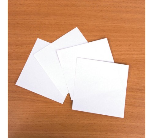 Блок для записей STAFF непроклеенный, куб 8х8х8 см, белый, белизна 90-92%, 111980