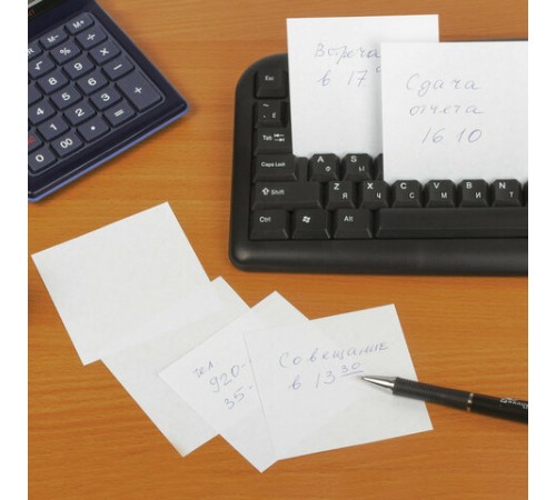 Блок для записей STAFF непроклеенный, куб 8х8х8 см, белый, белизна 70-80%, 111981