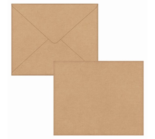 Конверты С3 (330х410 мм) КРАФТ, без клея, 90 г/м2, КОМПЛЕКТ 300 шт., треугольный клапан, 142755
