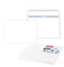 Конверты С4 (229х324 мм), клеевой слой, внутренняя запечатка, 90 г/м2, КОМПЛЕКТ 50 шт., BRAUBERG, 112176