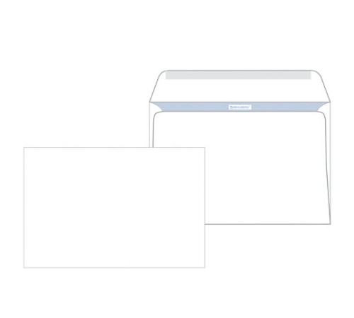 Конверты С4 (229х324 мм), клеевой слой, внутренняя запечатка, 90 г/м2, КОМПЛЕКТ 50 шт., BRAUBERG, 112176