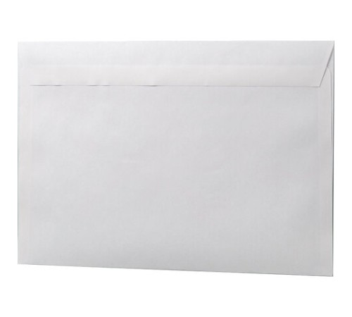 Конверты С4 (229х324 мм), клей, 90 г/м2, КОМПЛЕКТ 250 шт., внутренняя запечатка, 71205, 53855