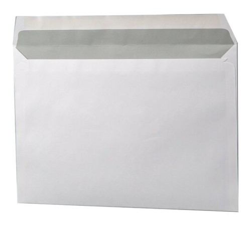 Конверты С4 (229х324 мм), клей, 90 г/м2, КОМПЛЕКТ 250 шт., внутренняя запечатка, 71205, 53855