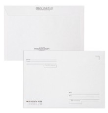 Конверты С4 (229х324 мм), отрывная лента, Куда-Кому, внутренняя запечатка, 90 г/м2, КОМПЛЕКТ 50 шт., BRAUBERG, 112180