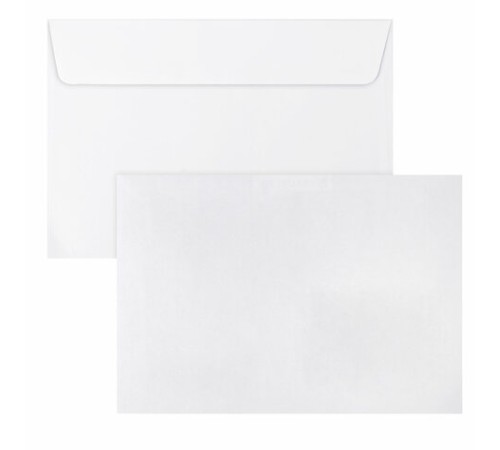 Конверты С6 (114х162 мм), отрывная лента, внутренняя запечатка, 80 г/м2, КОМПЛЕКТ 100 шт., BRAUBERG, 112190