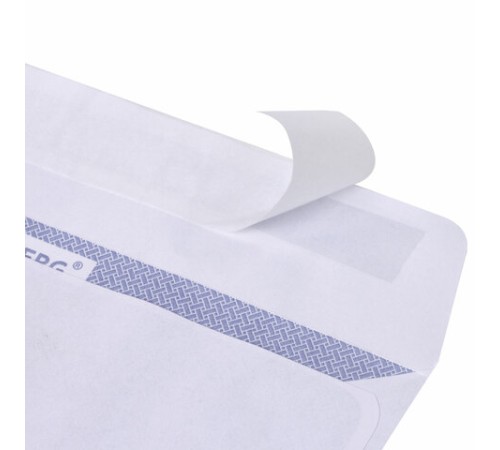 Конверты С6 (114х162 мм), отрывная лента, Куда-Кому, внутренняя запечатка, 80 г/м2, КОМПЛЕКТ 100 шт., BRAUBERG, 112191