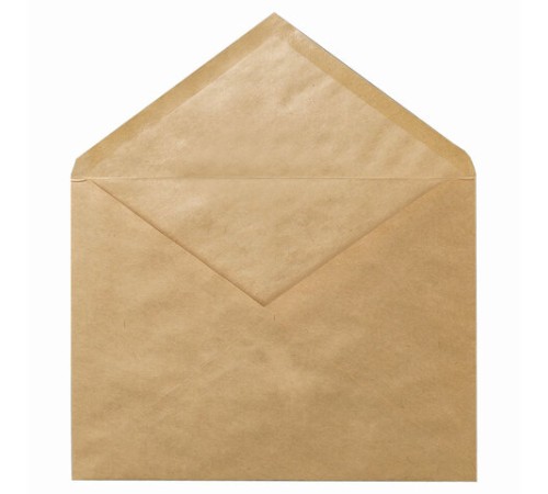 Конверты С5 (162х229 мм) КРАФТ, клей, 90 г/м2, КОМПЛЕКТ 50 шт., треугольный клапан, BRAUBERG, 112364