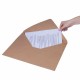 Конверты (290х390 мм) КРАФТ, без клея, 90 г/м2, КОМПЛЕКТ 500 шт., треугольный клапан, 102754