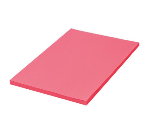 Бумага цветная BRAUBERG, А4, 80 г/м2, 100 л., интенсив, красная, для офисной техники, 112449