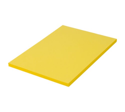 Бумага цветная BRAUBERG, А4, 80 г/м2, 100 л., интенсив, желтая, для офисной техники, 112450