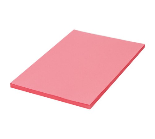Бумага цветная BRAUBERG, А4, 80 г/м2, 100 л., медиум, розовая, для офисной техники, 112455