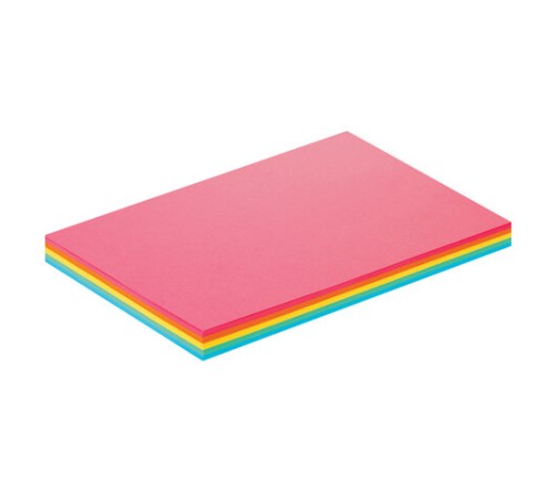 Бумага цветная BRAUBERG, А4, 80 г/м2, 100 л. (5 цветов х 20 листов), интенсив, для офисной техники, 112461