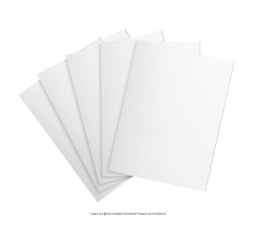 Пенокартон матовый, 30х40 см, толщина 5 мм, белый, КОМПЛЕКТ 5 листов, BRAUBERG, 112468