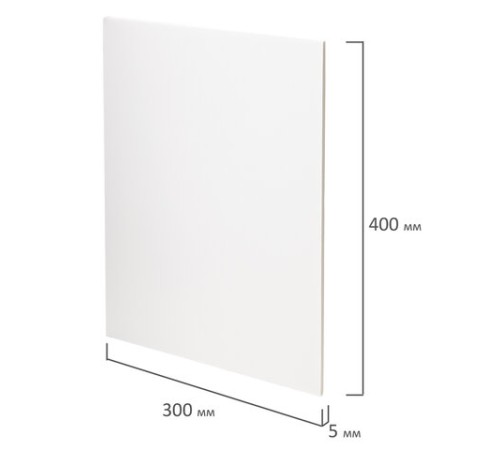 Пенокартон матовый, 30х40 см, толщина 5 мм, белый, КОМПЛЕКТ 5 листов, BRAUBERG, 112468