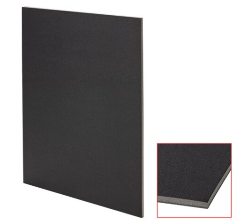 Пенокартон матовый, 30х40 см, толщина 5 мм, черный, КОМПЛЕКТ 5 листов, BRAUBERG, 112469