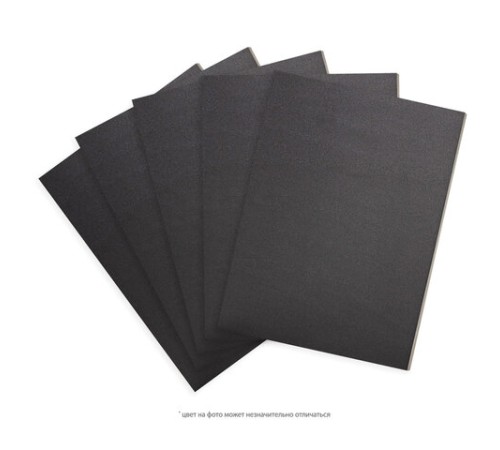 Пенокартон матовый, 30х40 см, толщина 5 мм, черный, КОМПЛЕКТ 5 листов, BRAUBERG, 112469