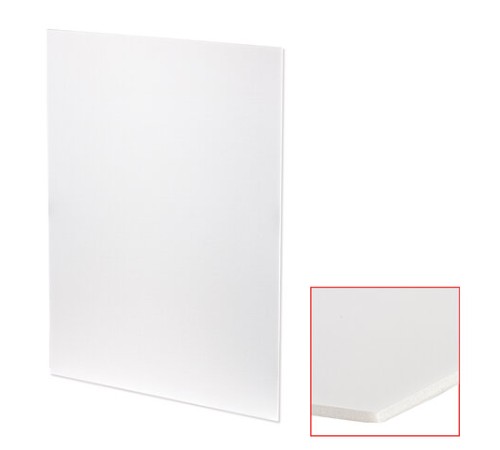 Пенокартон матовый, 50х70 см, толщина 3 мм, белый, КОМПЛЕКТ 5 листов, BRAUBERG, 112470