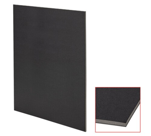 Пенокартон матовый, 50х70 см, толщина 5 мм, черный, КОМПЛЕКТ 5 листов, BRAUBERG, 112472