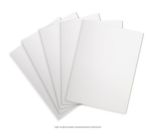 Пенокартон матовый, 70х100 см, толщина 10 мм, белый, КОМПЛЕКТ 5 листов, BRAUBERG, 112476