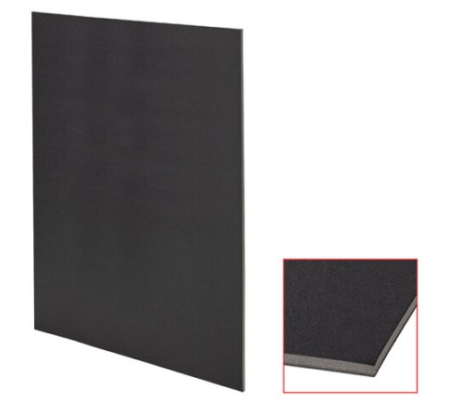 Пенокартон матовый, 70х100 см, толщина 5 мм, черный, BRAUBERG, 112480