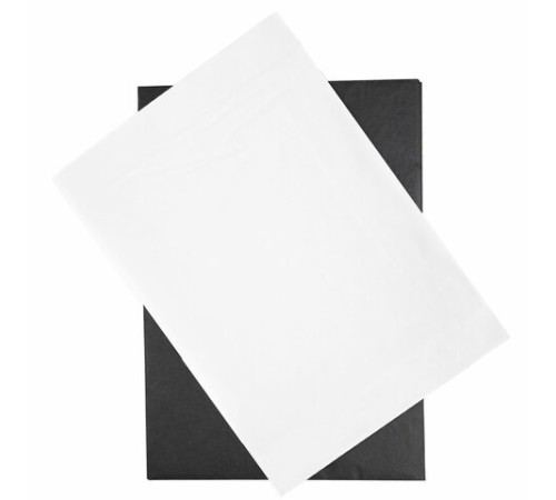 Бумага копировальная (копирка) А3, 2 цвета по 10 листов (черная, белая), BRAUBERG ART, 113855