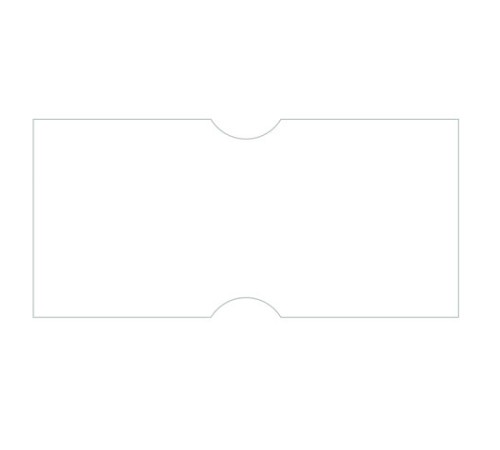 Этикет-лента 21х12 мм прямоугольная, белая, КОМПЛЕКТ 5 рулонов по 600 шт., BRAUBERG, 114207