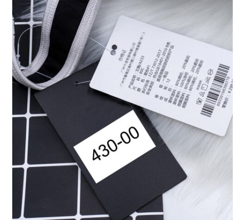 Этикет-лента 26х16 мм прямоугольная, белая, КОМПЛЕКТ 5 рулонов по 800 штук., BRAUBERG, 114208