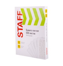 Бумага писчая БОЛЬШОГО ФОРМАТА А3, 65 г/м2, 500 л., Россия, белизна 92% (ISO), STAFF, 114213